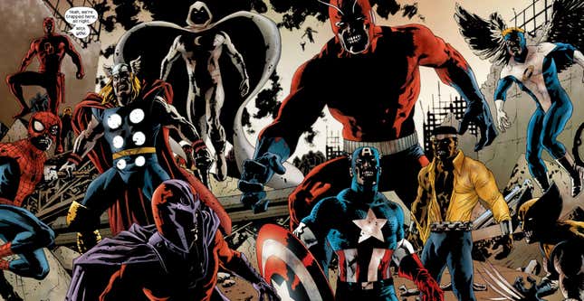 Magneto realizing that he's trapped in a dimension full of super people.