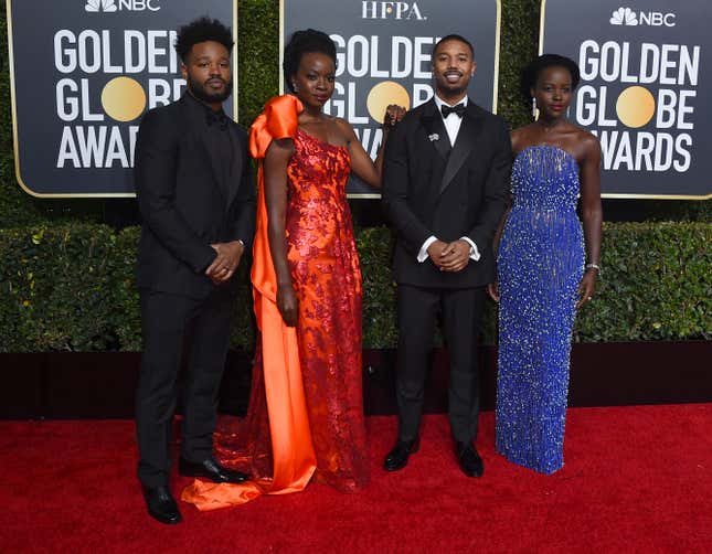 Ryan Coogler, from left, Danai Gurira, Michael B. Jordan and Lupita Nyong’o