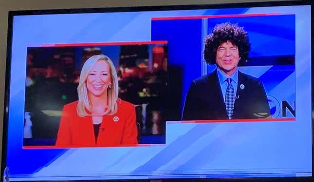 Image for article titled 2 White Reporters Suspended After They Wear Afro Wigs On Live Television