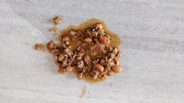 chili on floor