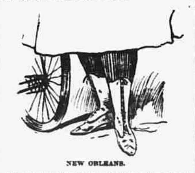 Drawing of lady's legs in bikewear