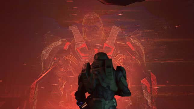 Master Chief and Escharum have a conversation in Halo Infinite.