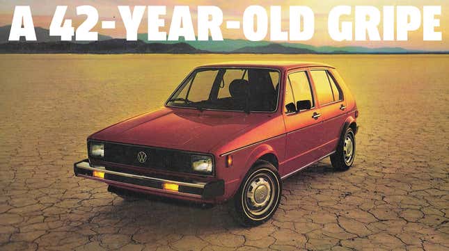 Image for article titled The 1979 VW Rabbit May Be One Of My Least Favorite Mid-Cycle Styling Updates Of Any Car