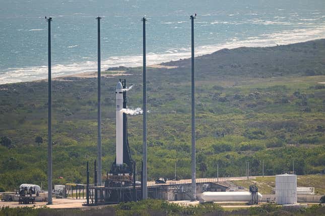 Terran-1 at the Florida launch pad. 