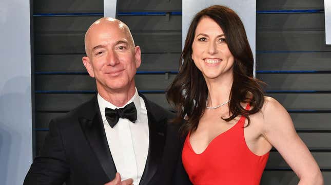 Jeff Bezos and now ex-wife MacKenzie Scott in 2018