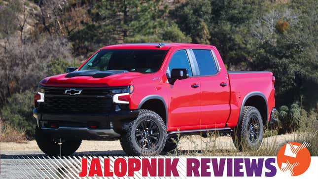 Image for article titled The 2023 Chevy Silverado ZR2 Is More Well-Rounded Than the Raptor or TRX