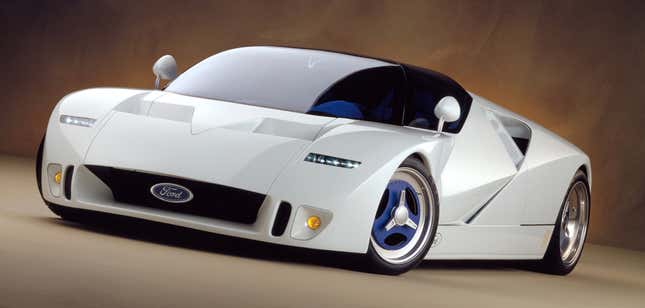 Front quarter view of Ford GT90 concept