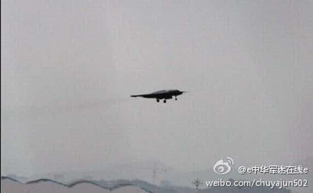 Image for article titled China’s first stealth combat drone isn’t all that stealthy. But it doesn’t have to be