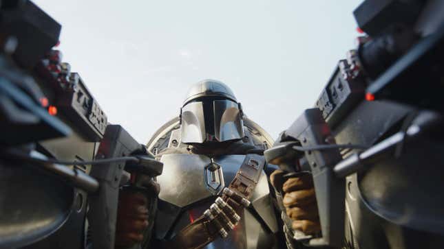 Din Djarin flies his new n-1 starfighter in The Book Of Boba Fett