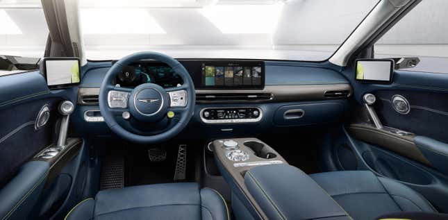 Image for article titled The Genesis GV60 Is A Striking-Looking First Genesis EV