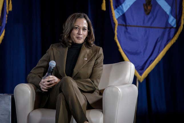 Vice President Kamala Harris joins Rep. Jahana Hayes and President and CEO of Planned Parenthood Alexis McGill Johnson, to discuss women’s reproductive rights at Central Connecticut State University on Wednesday, Oct. 5, 2022 in New Britain, Conn.