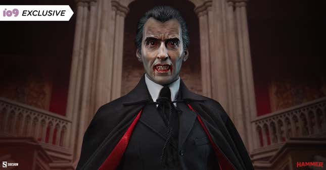 Sideshow's striking figure of Count Dracula, as portrayed by Christopher Lee in 1958 Hammer classic Horror of Dracula.