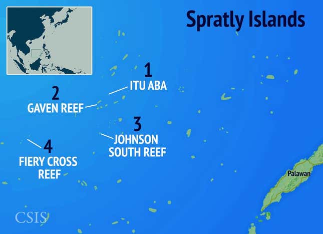 Image for article titled China’s island-building spree is about more than just military might