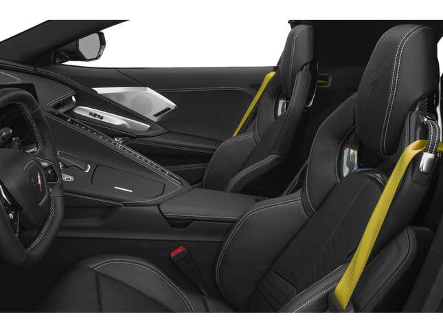 Chevrolet Corvette / 2dr Stingray Cpe w/1LT 2023. Driver’s Side with Door Open, Front Seat Feature