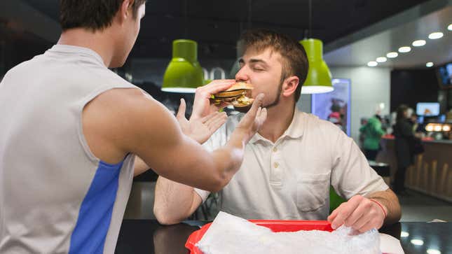 Image for article titled Man Requests Spotter For Particularly Messy Sandwich
