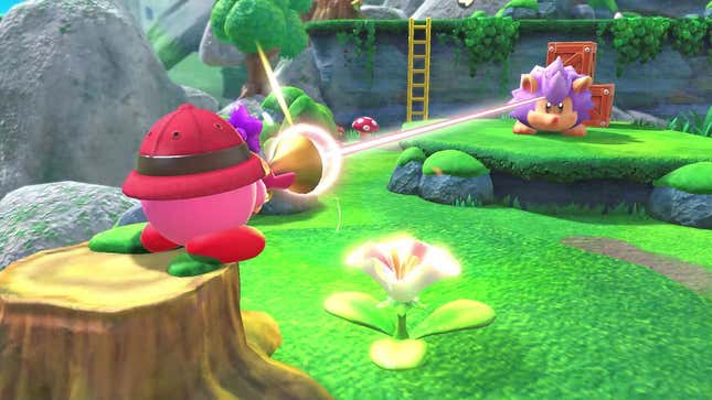 Kirby And The Forgotten Land Gives Its Adorable Hero A Gun