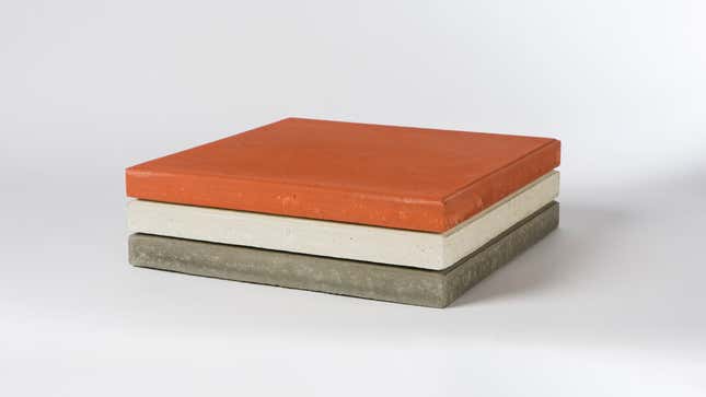 Solidia’s cement used to make colored concrete tiles.