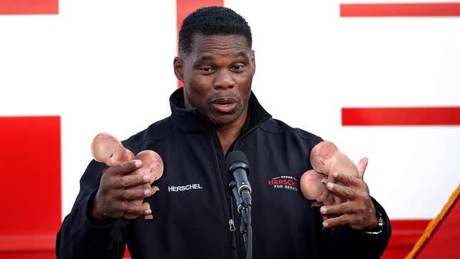 Image for article titled Herschel Walker Scrambles To Collect Dozens Of Fetuses That Fell Out Of Pants Pocket