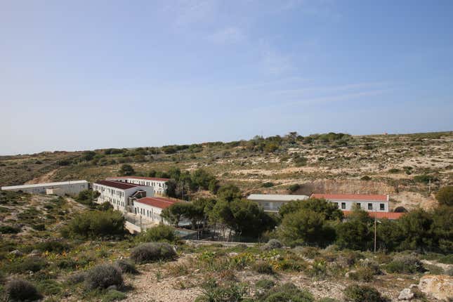 The migrant shelter.