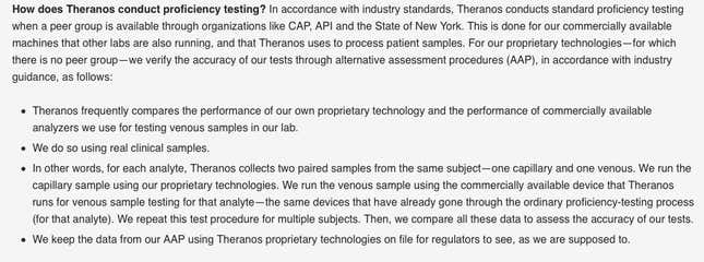 Image for article titled Theranos still hasn’t provided the one thing that could reassure doubters for good
