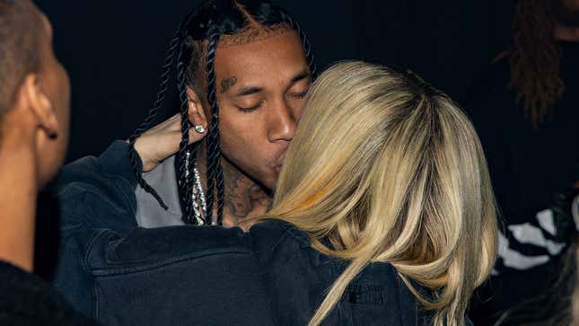 Image for article titled Avril and Tyga at a Fashion Party, K-I-S-S-I-N-G