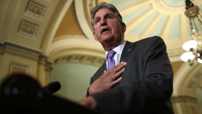Image for article titled Joe Manchin Reportedly Wants to Kill Our Best Tool to Cut Carbon Pollution