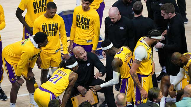 Darvin Ham said the struggling Lakers’ top goal is to grab a playoff spot