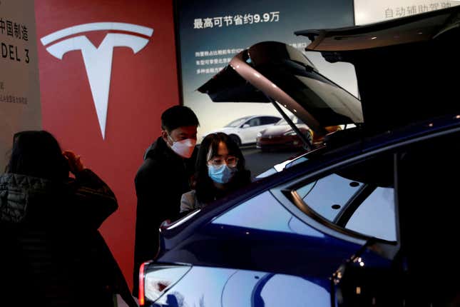 Tesla is China’s most popular EV maker, despite facing stiff competition from domestic player BYD.