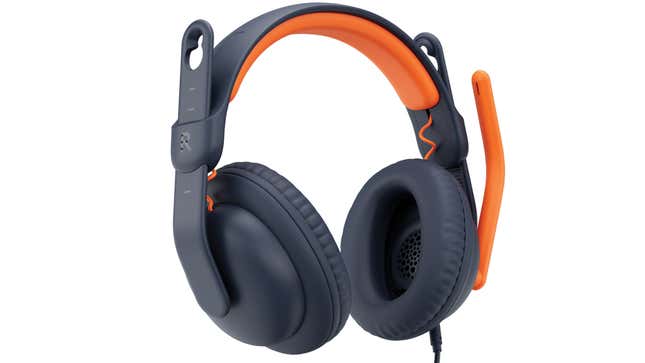 The Logitech Zone Learn headphones are shown individually against a white background.