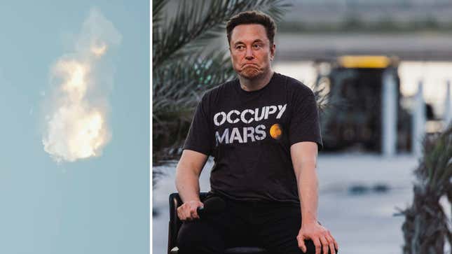 Image for article titled Elon&#39;s Rocket Prematurely Explodes After Launch