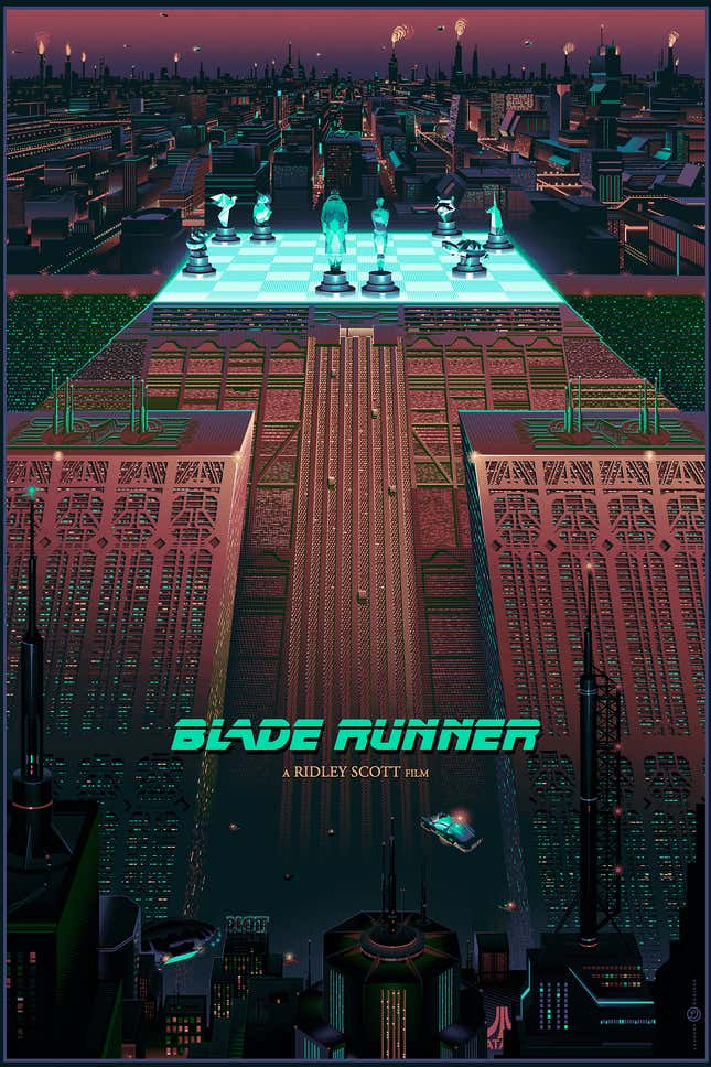 Image for article titled New Blade Runner Art Captures the Grim Yet Gleaming Beauty of the Movie