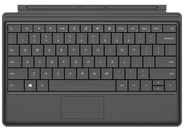 The Surface keyboard
