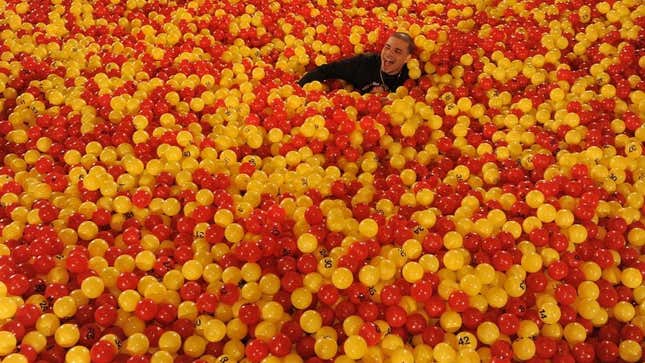 A much more successful ball pit.