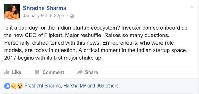 Screengrab from Facebook.