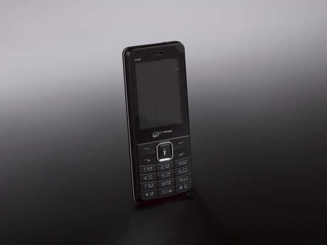 Micromax mobile phone.