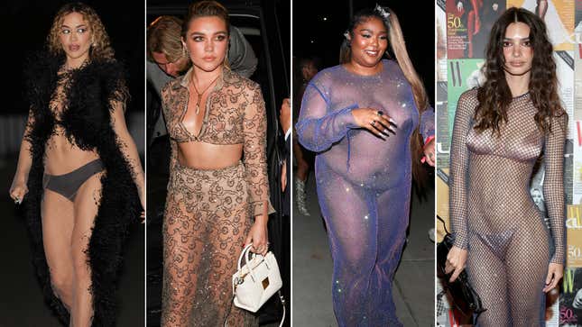Image for article titled Celebs Keep Pioneering New Ways to Be Naked in Public