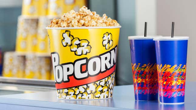 popcorn and movie drinks