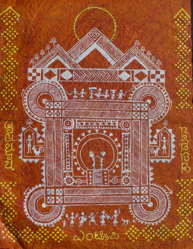 An example of Chittara art used by the students to represent entropy.