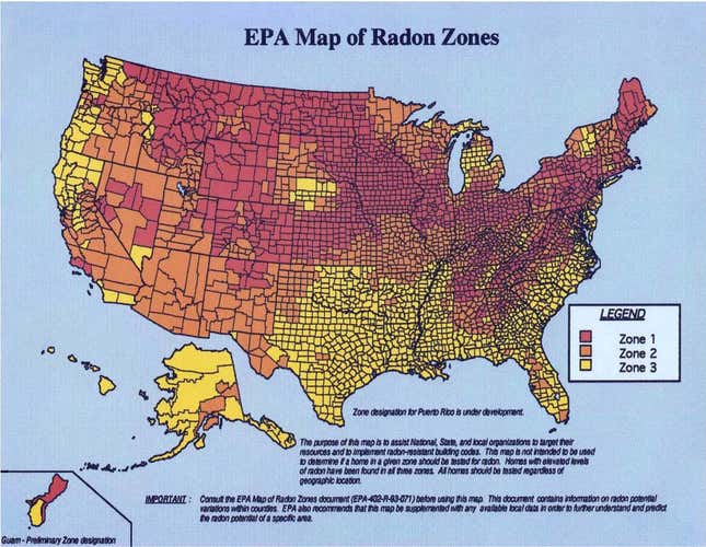 Image for article titled Radon: Testing your home for the earth’s evil vapors