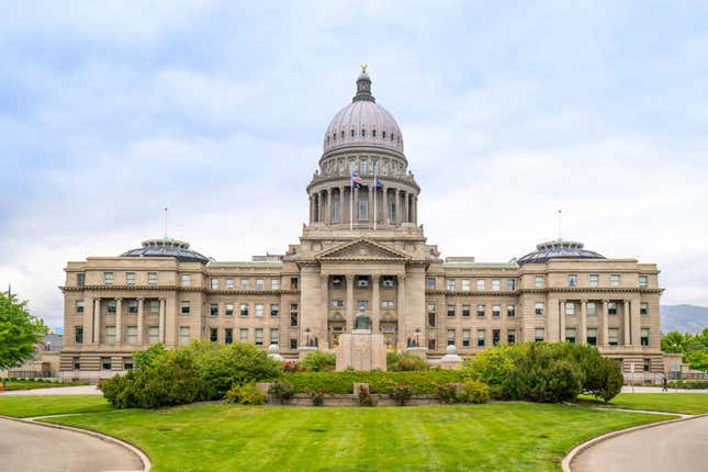 General views of the Idaho State Capitol Building on May 23, 2021, in Boise, Idaho. 