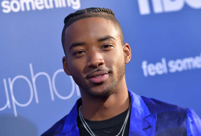 Algee Smith attends the Los Angeles premiere of the new HBO series “Euphoria” in Hollywood on June 4, 2019.