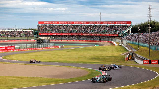 A photo of the Japanese Grand Prix at Suzuka. 