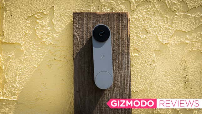 A photo of the second-gen Nest Doorbell camera