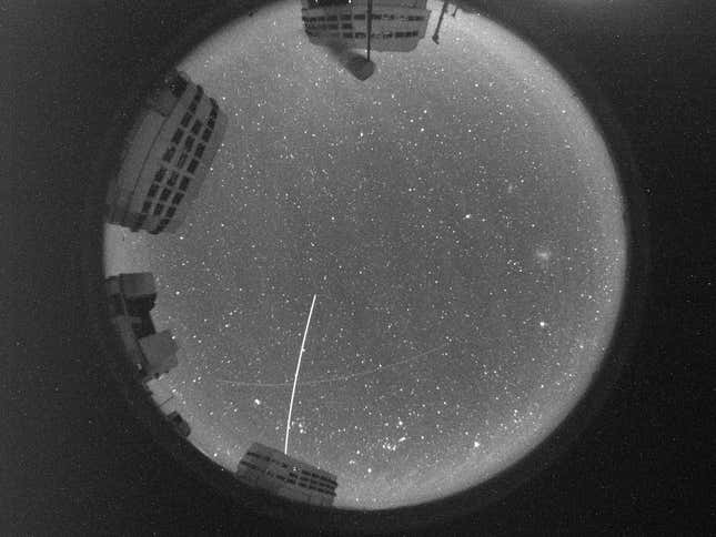 View from the inside of a Fripon camera.