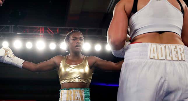 Claressa Shields is finding it easy so far.