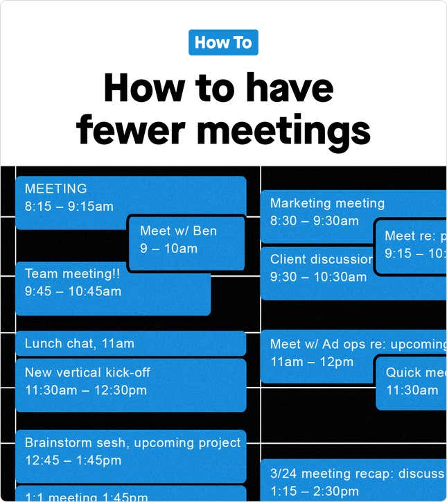 Image for article titled ✦ How to have fewer meetings