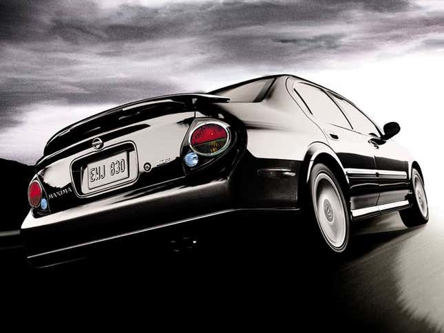The 6th gen Maxima shown here did do the model justice. SE trims got a 6-speed manual, 255 horsepower V6, and a limited-slip differential shared with the R34 Skyline GT-R.