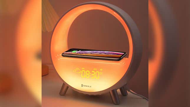 

Gradual Sunrise Alarm Clock with Wireless Charging &amp; White Noise | $113 | Aamzon | Clip Coupon 