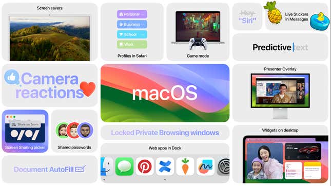 Image for article titled Apple&#39;s Updates to MacOS: Game Mode, Increased Privacy and Security, and Adjustable Widgets