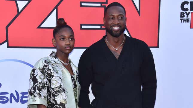 Image for article titled Dwyane Wade Defends Daughter Against Ex-Wife&#39;s Objection to Name, Gender Change